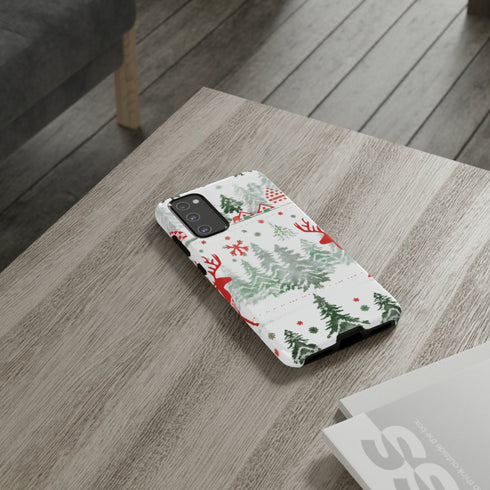 Nordic Christmas Print - Impact Resistant Phone Case